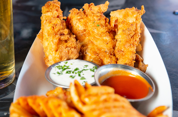 Close Up of Chicken Fingers