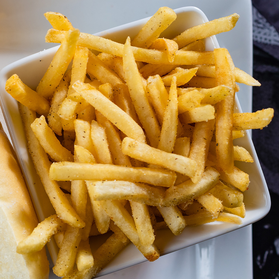 Overhead Photo of Fries